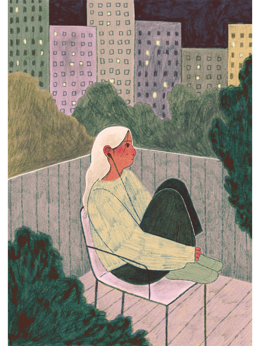 'Headphones On' Print