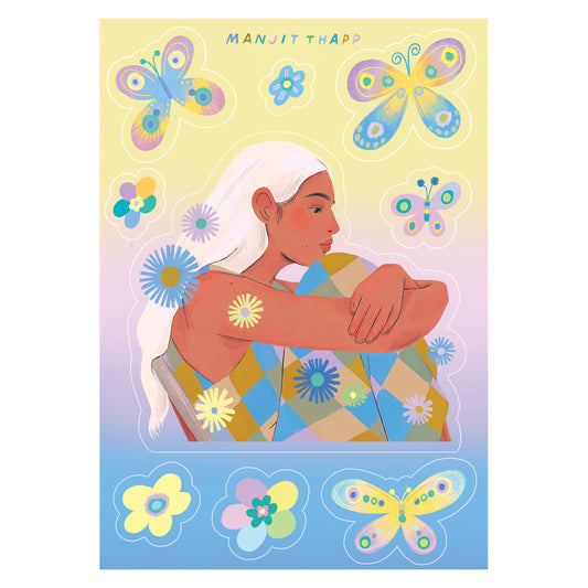'Butterflies' Sticker Sheet